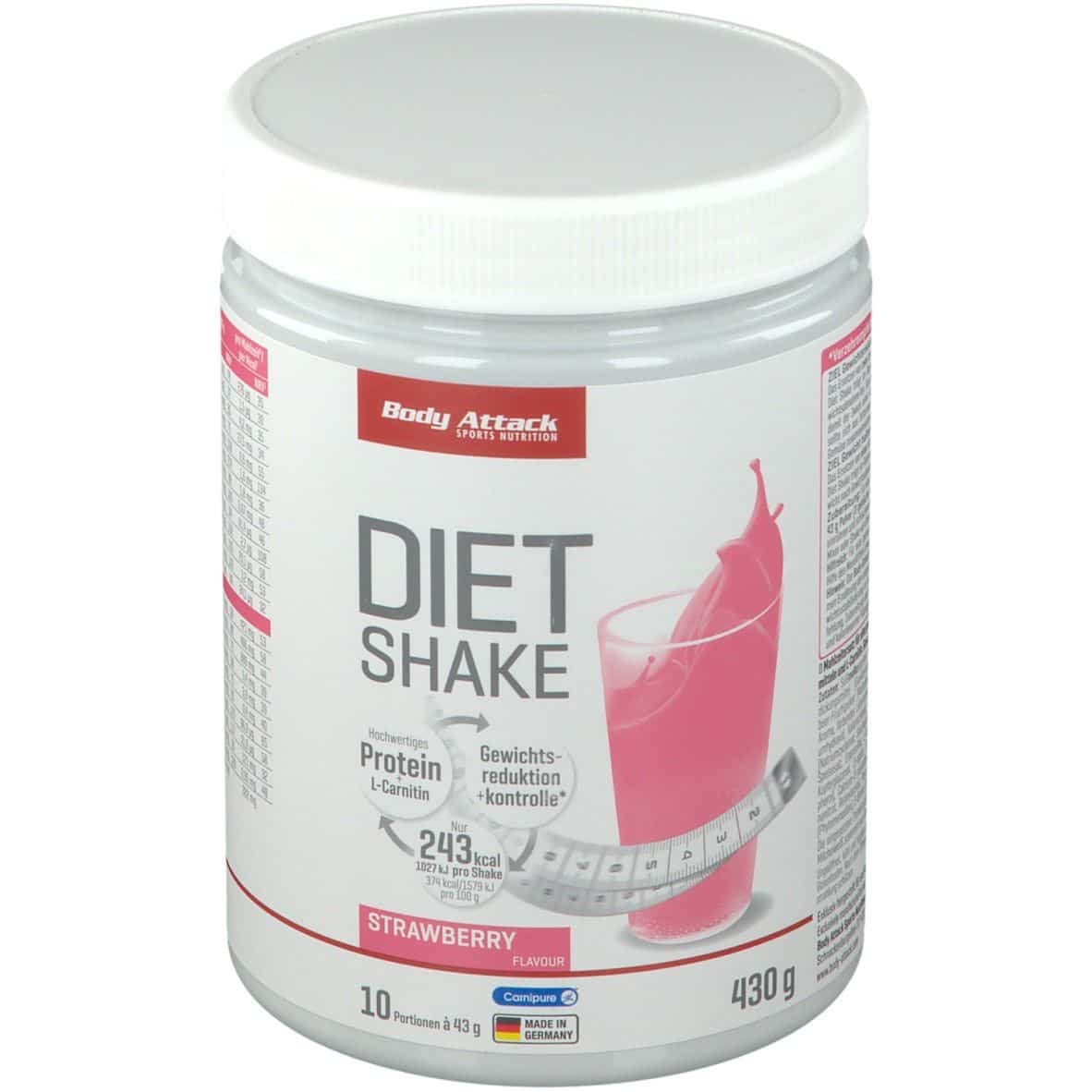 Body Attack Diät Shake Erdbeer