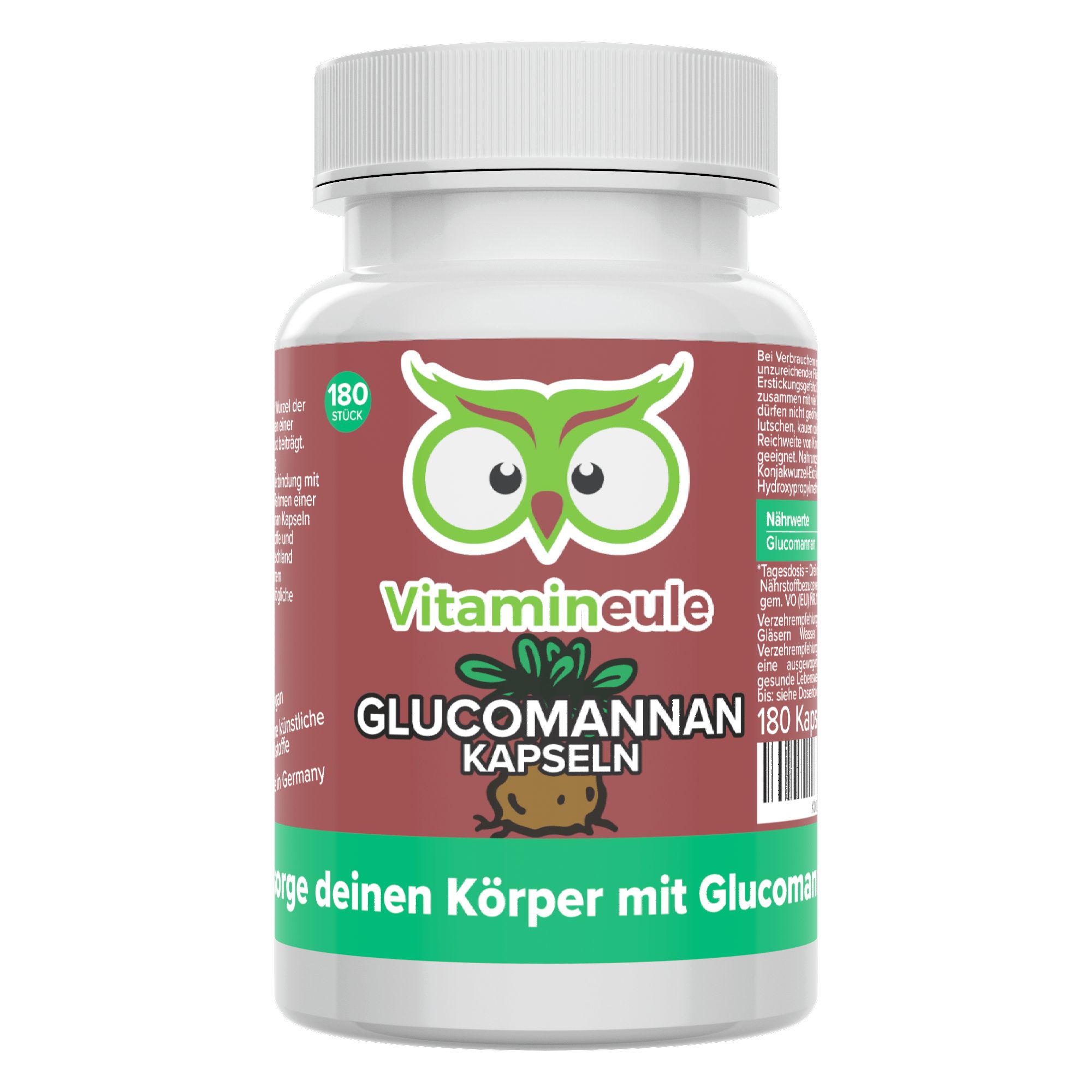Glucomannan Kapseln - 650 mg - Vitamineule®