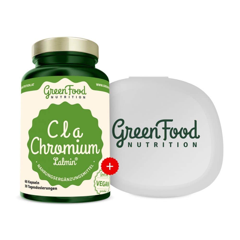 GreenFood Nutrition CLA + Chrom Lalmin® + KAPSELBEHÄLTER