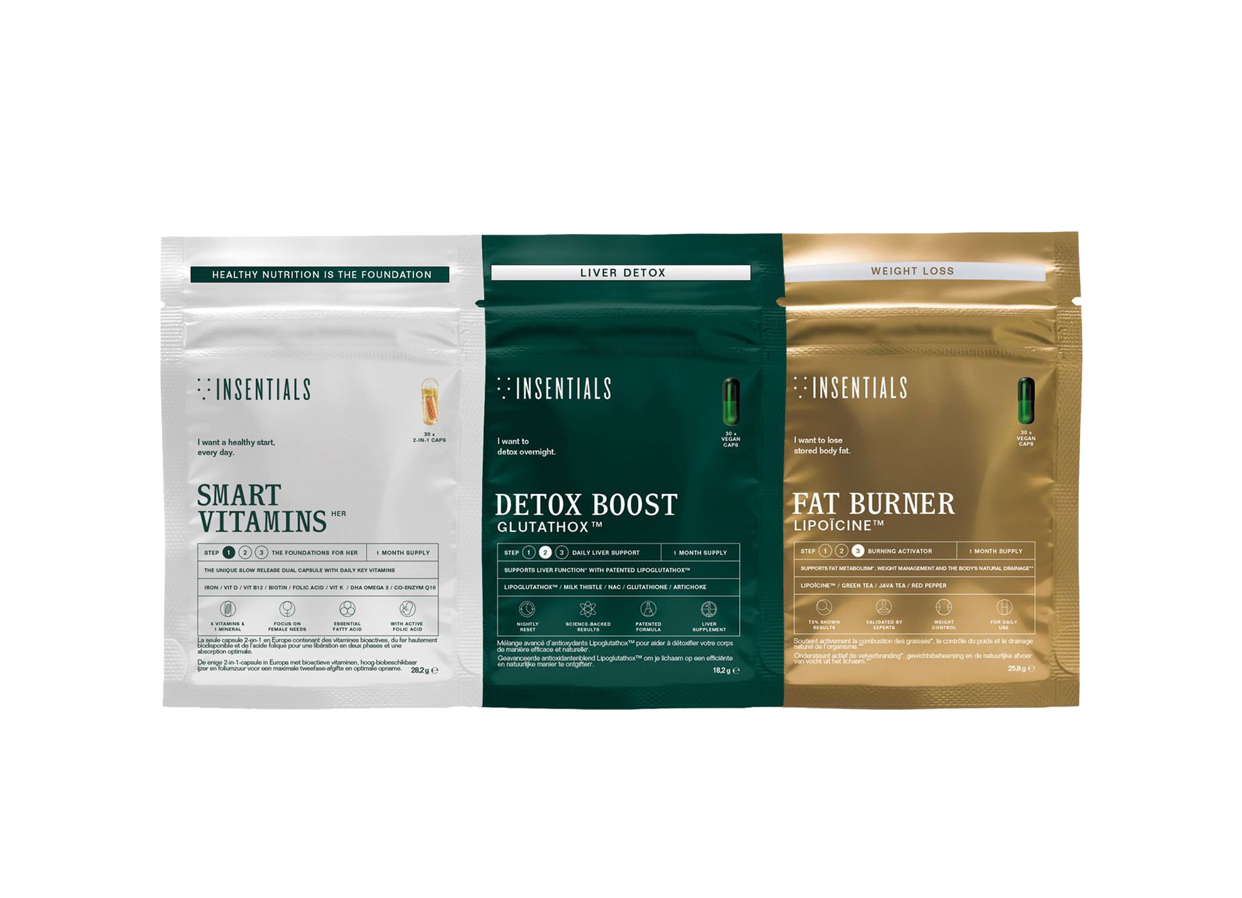 Insentials - Smart Weight Pack - 3-Schritt-Routine fuer Leber & Fettstoffwechsel