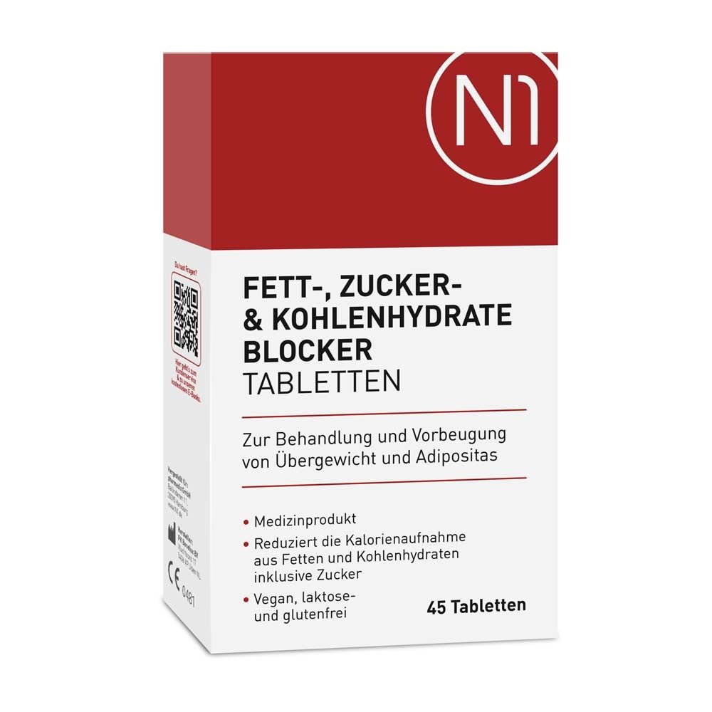 N1 Fettblocker Tabletten – zum Abnehmen & zur Gewichtsreduktion