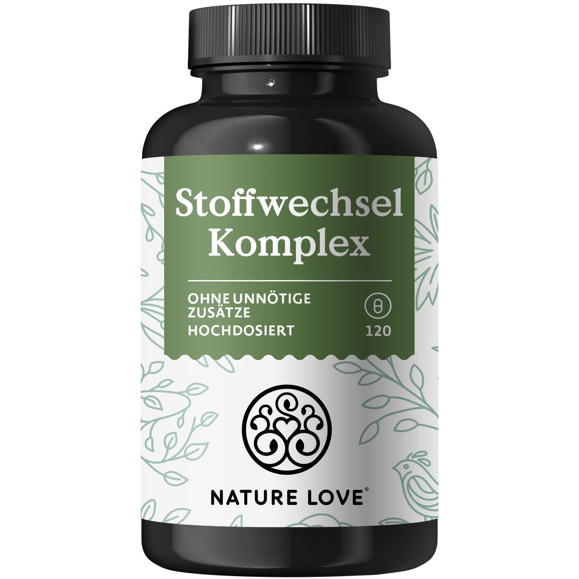 NATURE LOVE® Stoffwechsel Komplex – 120 Kapseln – Grünteeextrakt
