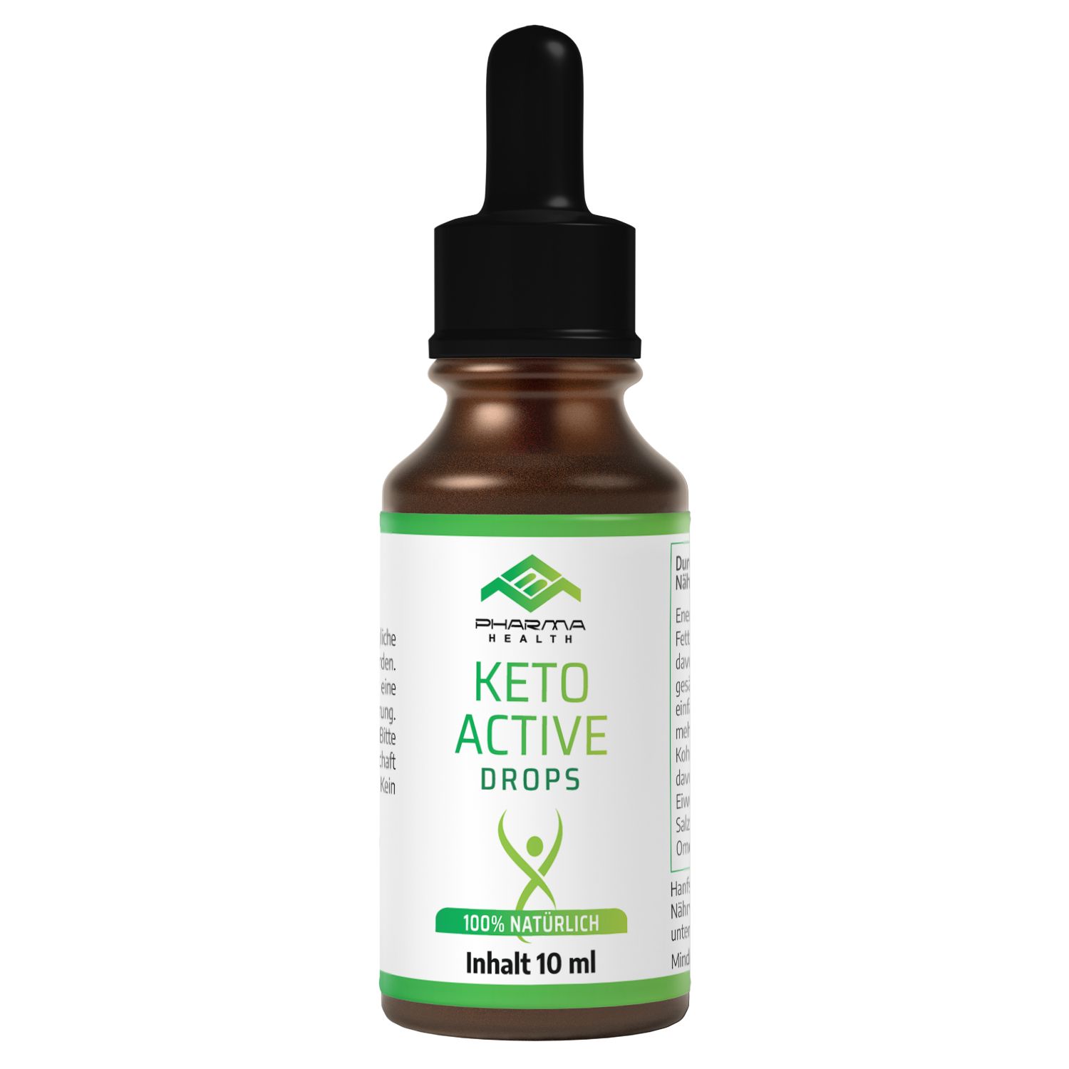 Pharma Health | Keto Active Drops | Hochwertige Inhaltsstoffe | 100% Natürlich